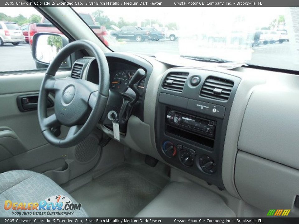 2005 Chevrolet Colorado LS Extended Cab Silver Birch Metallic / Medium Dark Pewter Photo #11