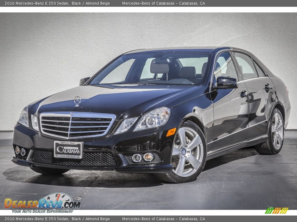 2010 Mercedes-Benz E 350 Sedan Black / Almond Beige Photo #13