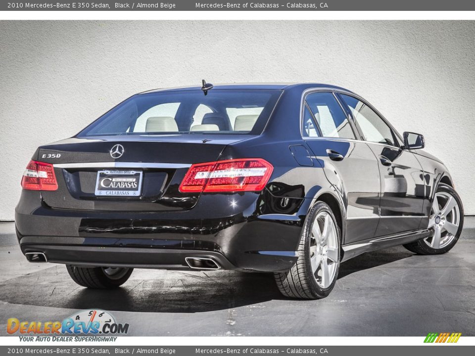 2010 Mercedes-Benz E 350 Sedan Black / Almond Beige Photo #14