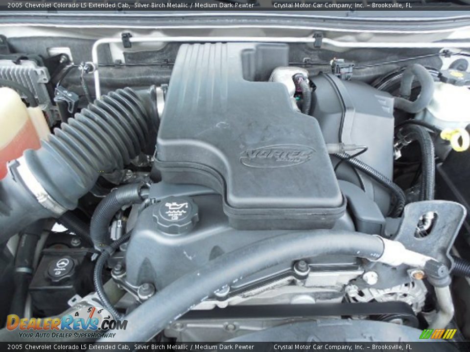 2005 Chevrolet Colorado LS Extended Cab Silver Birch Metallic / Medium Dark Pewter Photo #16