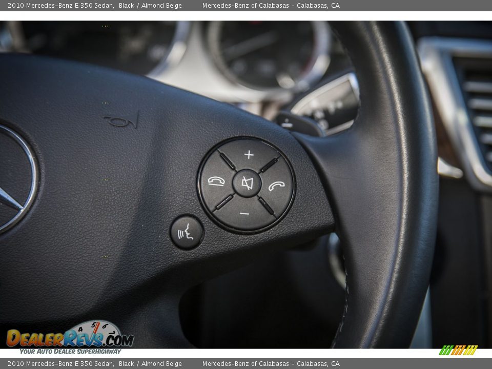 2010 Mercedes-Benz E 350 Sedan Black / Almond Beige Photo #16