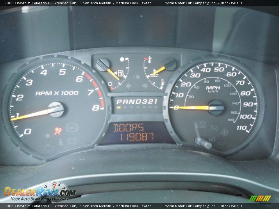 2005 Chevrolet Colorado LS Extended Cab Silver Birch Metallic / Medium Dark Pewter Photo #18