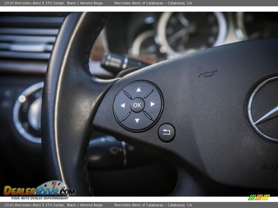 2010 Mercedes-Benz E 350 Sedan Black / Almond Beige Photo #17