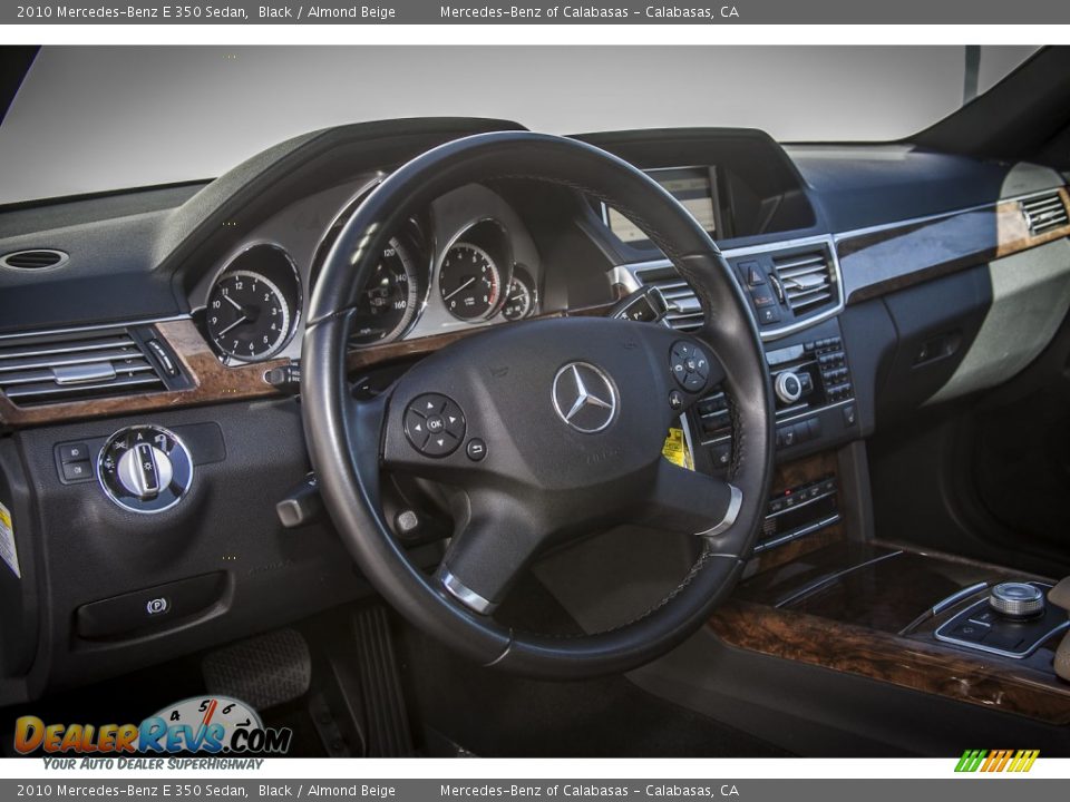 2010 Mercedes-Benz E 350 Sedan Black / Almond Beige Photo #18