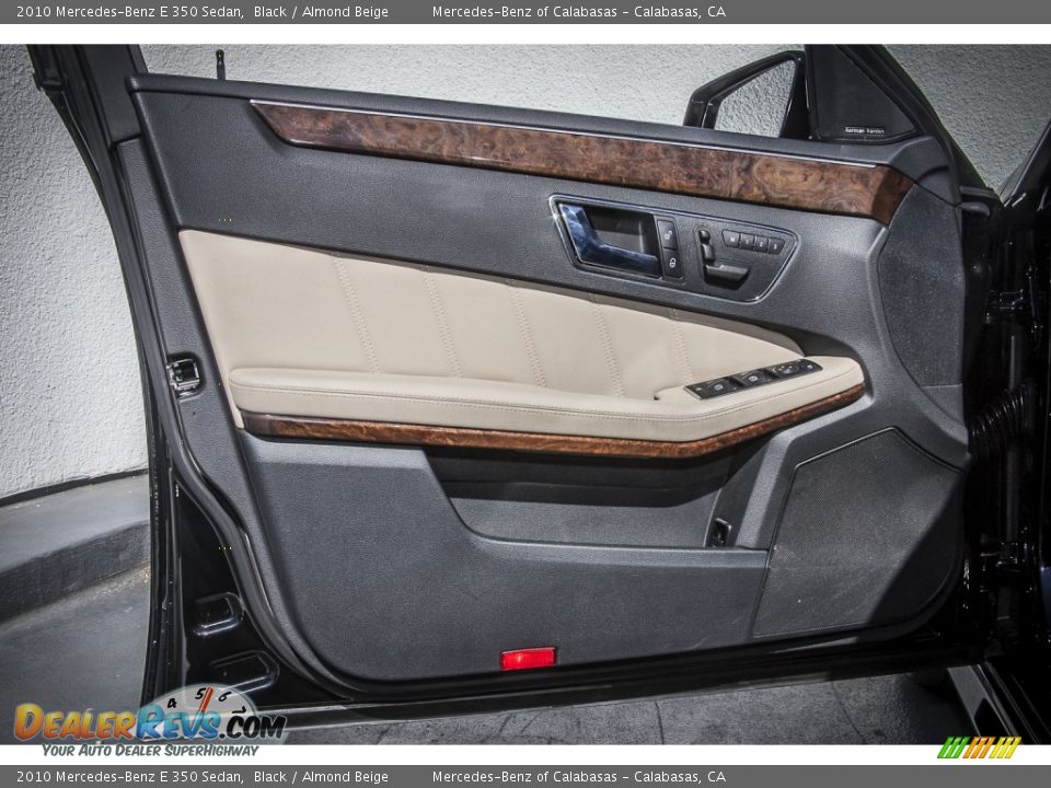 2010 Mercedes-Benz E 350 Sedan Black / Almond Beige Photo #19
