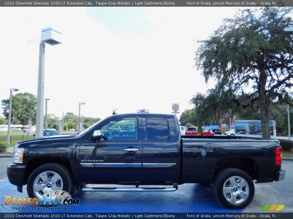 2010 Chevrolet Silverado 1500 LT Extended Cab Taupe Gray Metallic / Light Cashmere/Ebony Photo #2