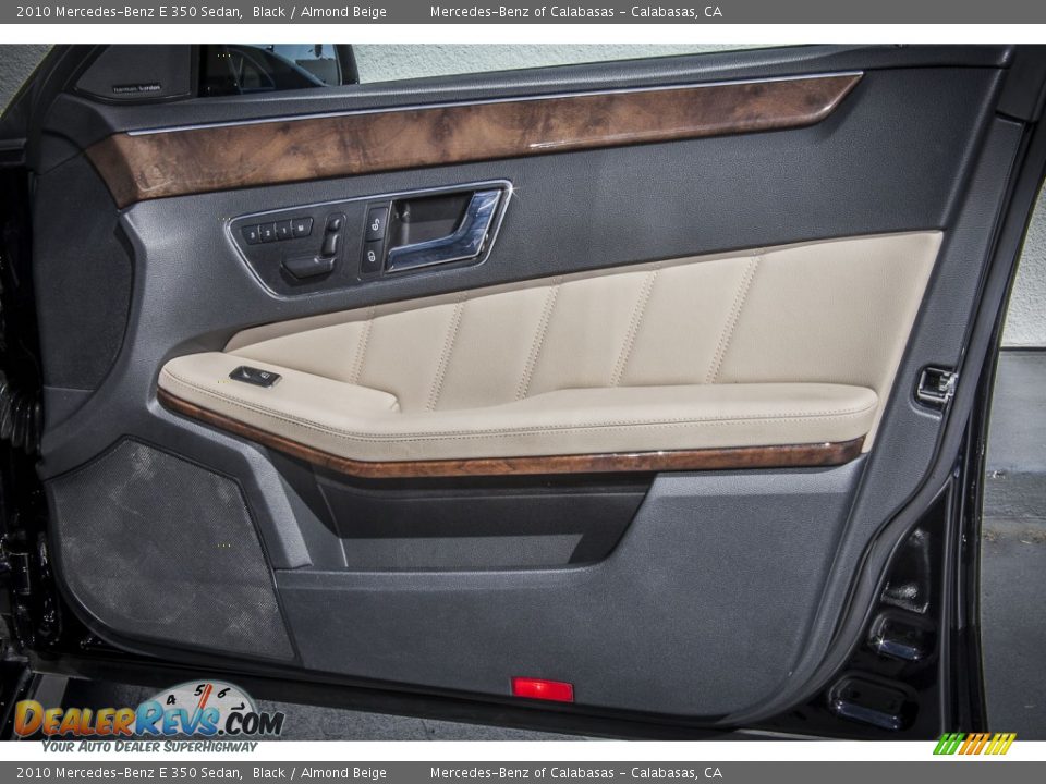2010 Mercedes-Benz E 350 Sedan Black / Almond Beige Photo #24