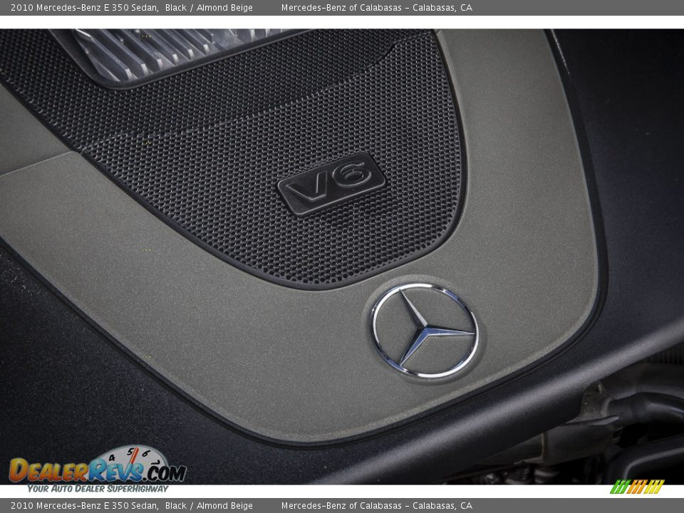 2010 Mercedes-Benz E 350 Sedan Black / Almond Beige Photo #26