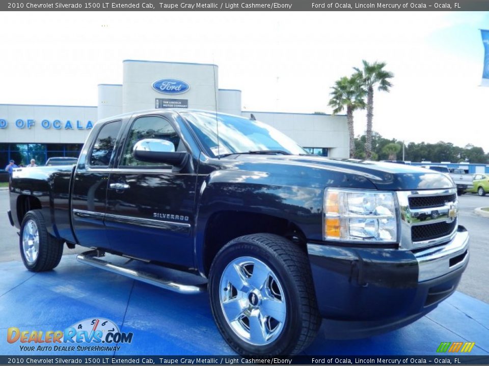 2010 Chevrolet Silverado 1500 LT Extended Cab Taupe Gray Metallic / Light Cashmere/Ebony Photo #8
