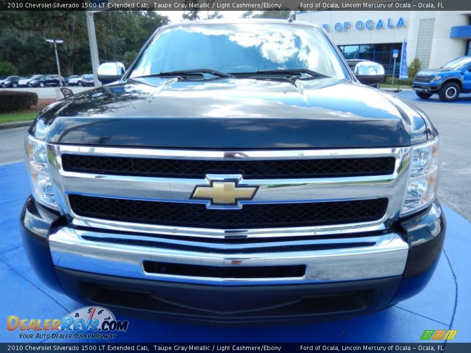 2010 Chevrolet Silverado 1500 LT Extended Cab Taupe Gray Metallic / Light Cashmere/Ebony Photo #9