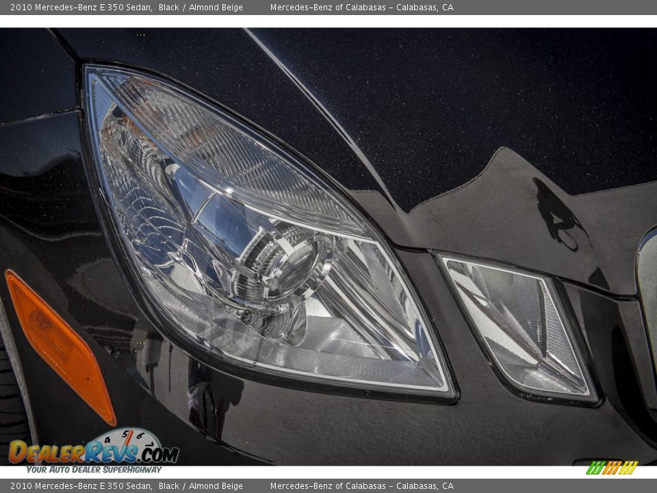 2010 Mercedes-Benz E 350 Sedan Black / Almond Beige Photo #27