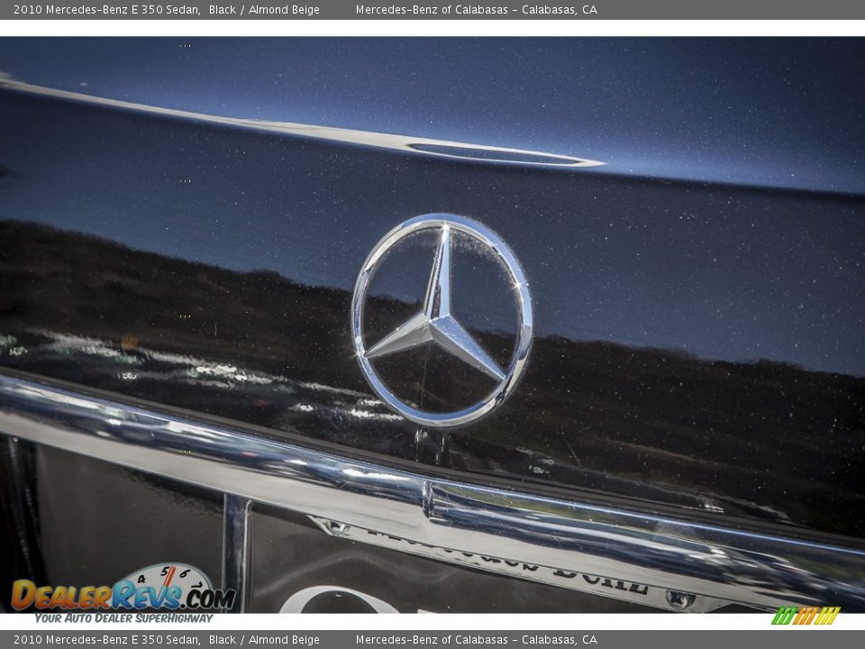 2010 Mercedes-Benz E 350 Sedan Black / Almond Beige Photo #30