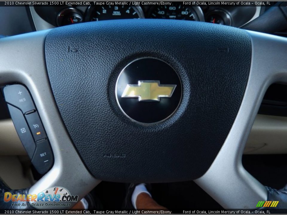 2010 Chevrolet Silverado 1500 LT Extended Cab Taupe Gray Metallic / Light Cashmere/Ebony Photo #26