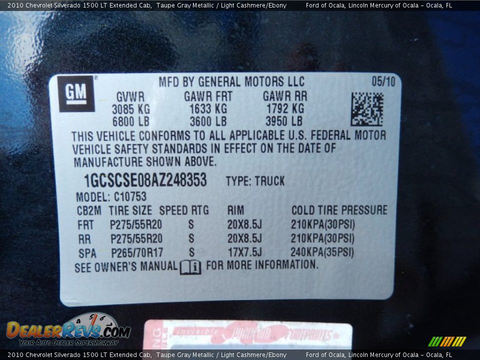 2010 Chevrolet Silverado 1500 LT Extended Cab Taupe Gray Metallic / Light Cashmere/Ebony Photo #29