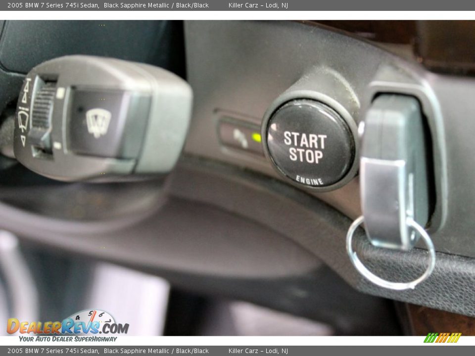2005 BMW 7 Series 745i Sedan Black Sapphire Metallic / Black/Black Photo #25