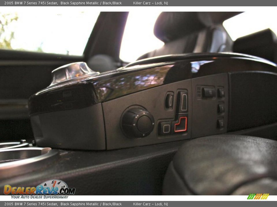 2005 BMW 7 Series 745i Sedan Black Sapphire Metallic / Black/Black Photo #26