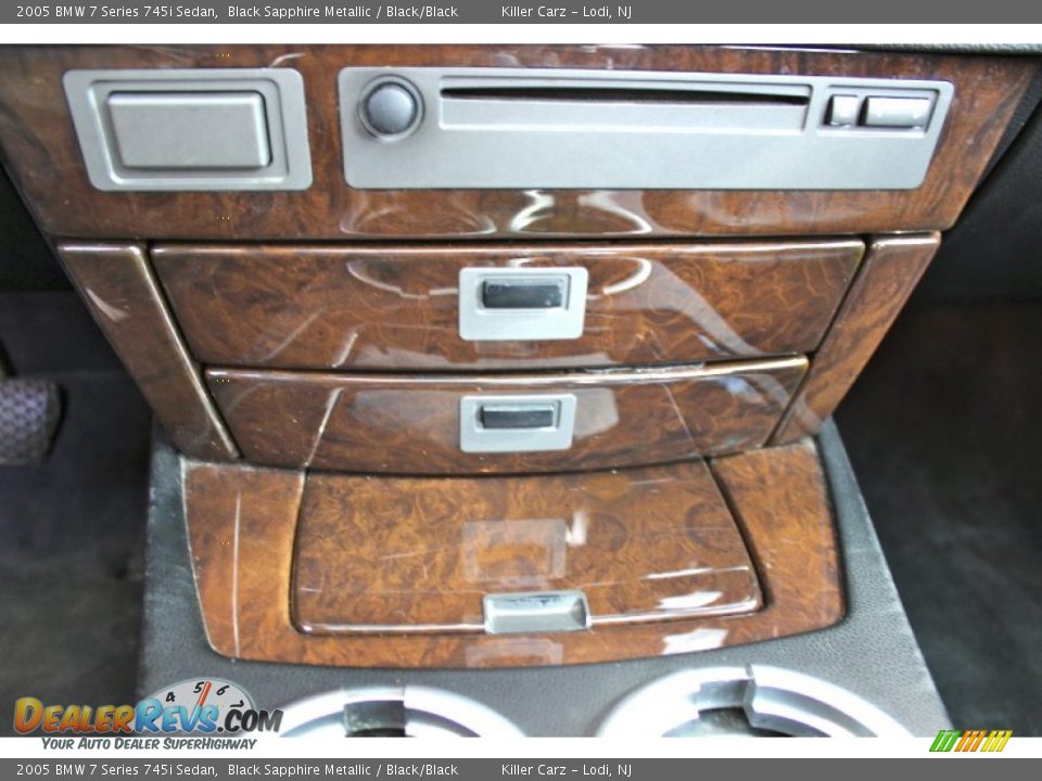 2005 BMW 7 Series 745i Sedan Black Sapphire Metallic / Black/Black Photo #29