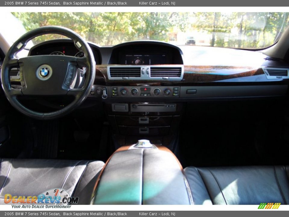 2005 BMW 7 Series 745i Sedan Black Sapphire Metallic / Black/Black Photo #31