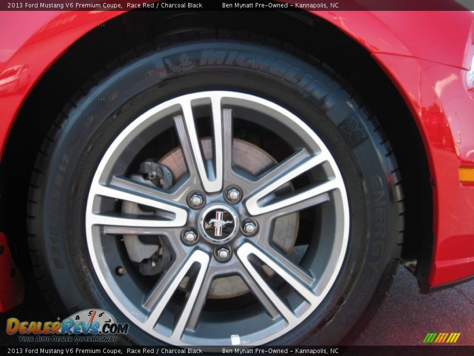 2013 Ford Mustang V6 Premium Coupe Race Red / Charcoal Black Photo #4