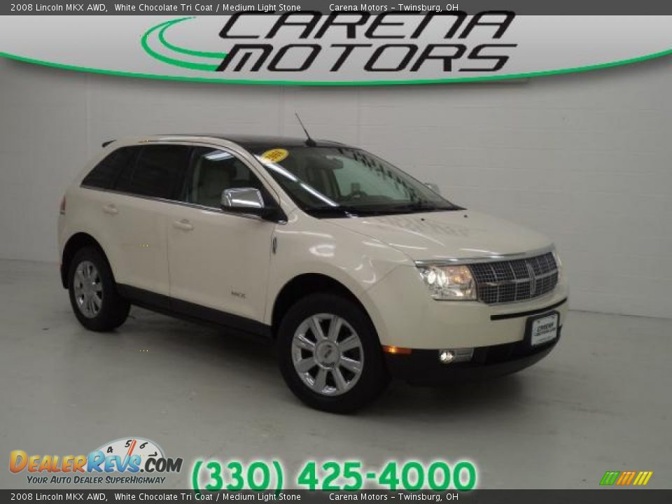 2008 Lincoln MKX AWD White Chocolate Tri Coat / Medium Light Stone Photo #1