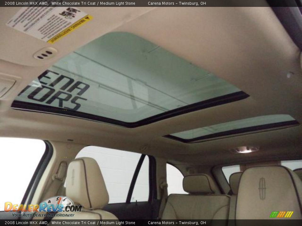 2008 Lincoln MKX AWD White Chocolate Tri Coat / Medium Light Stone Photo #2
