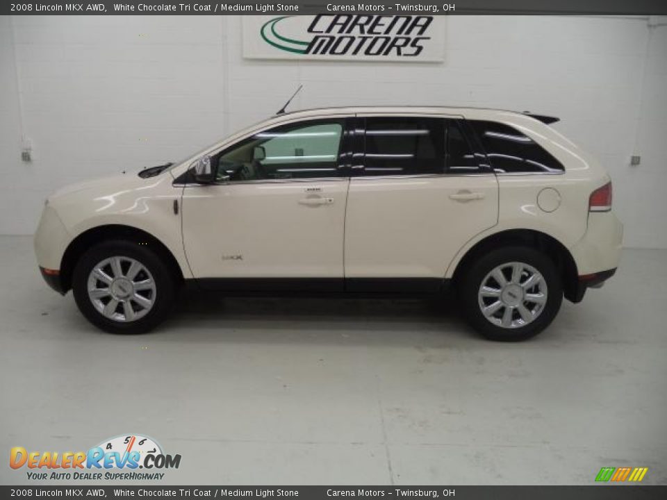 2008 Lincoln MKX AWD White Chocolate Tri Coat / Medium Light Stone Photo #4