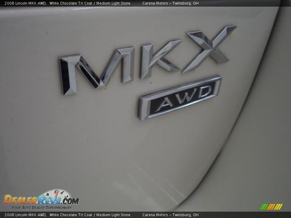 2008 Lincoln MKX AWD White Chocolate Tri Coat / Medium Light Stone Photo #7