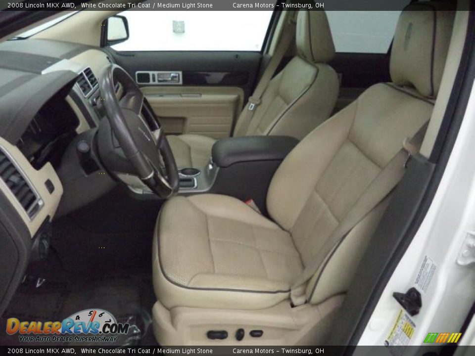2008 Lincoln MKX AWD White Chocolate Tri Coat / Medium Light Stone Photo #8
