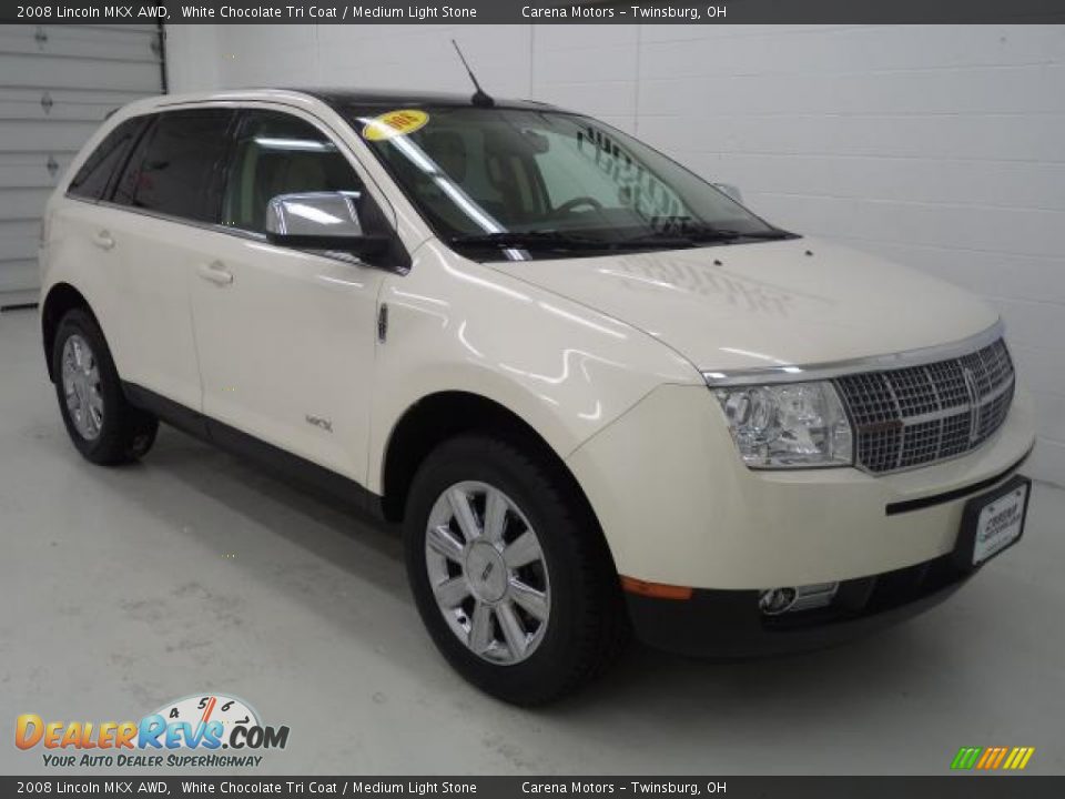 2008 Lincoln MKX AWD White Chocolate Tri Coat / Medium Light Stone Photo #10