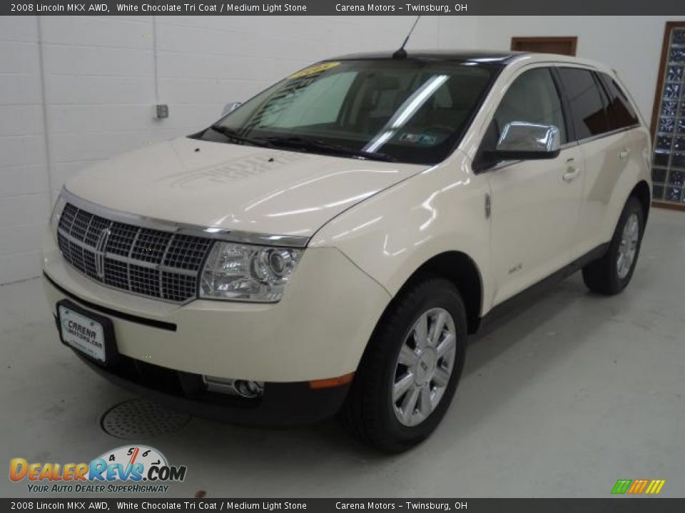 2008 Lincoln MKX AWD White Chocolate Tri Coat / Medium Light Stone Photo #13