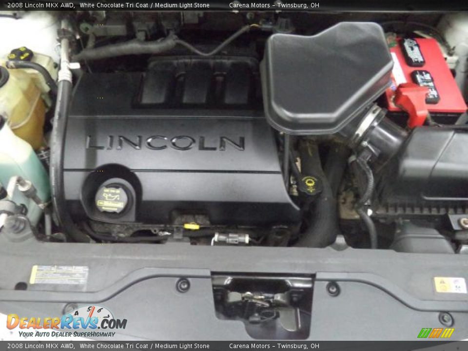 2008 Lincoln MKX AWD White Chocolate Tri Coat / Medium Light Stone Photo #14