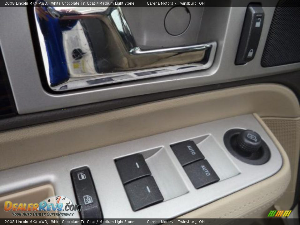 2008 Lincoln MKX AWD White Chocolate Tri Coat / Medium Light Stone Photo #16