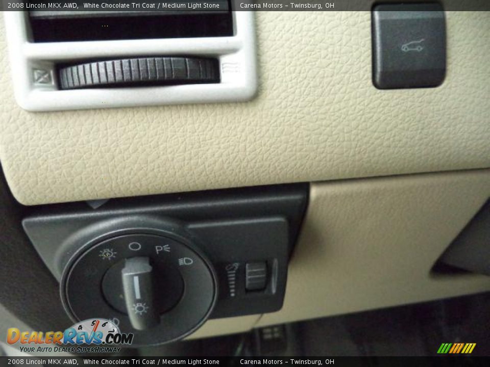 2008 Lincoln MKX AWD White Chocolate Tri Coat / Medium Light Stone Photo #18