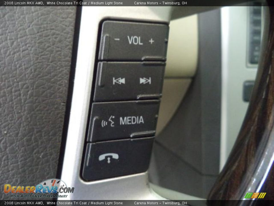 2008 Lincoln MKX AWD White Chocolate Tri Coat / Medium Light Stone Photo #20