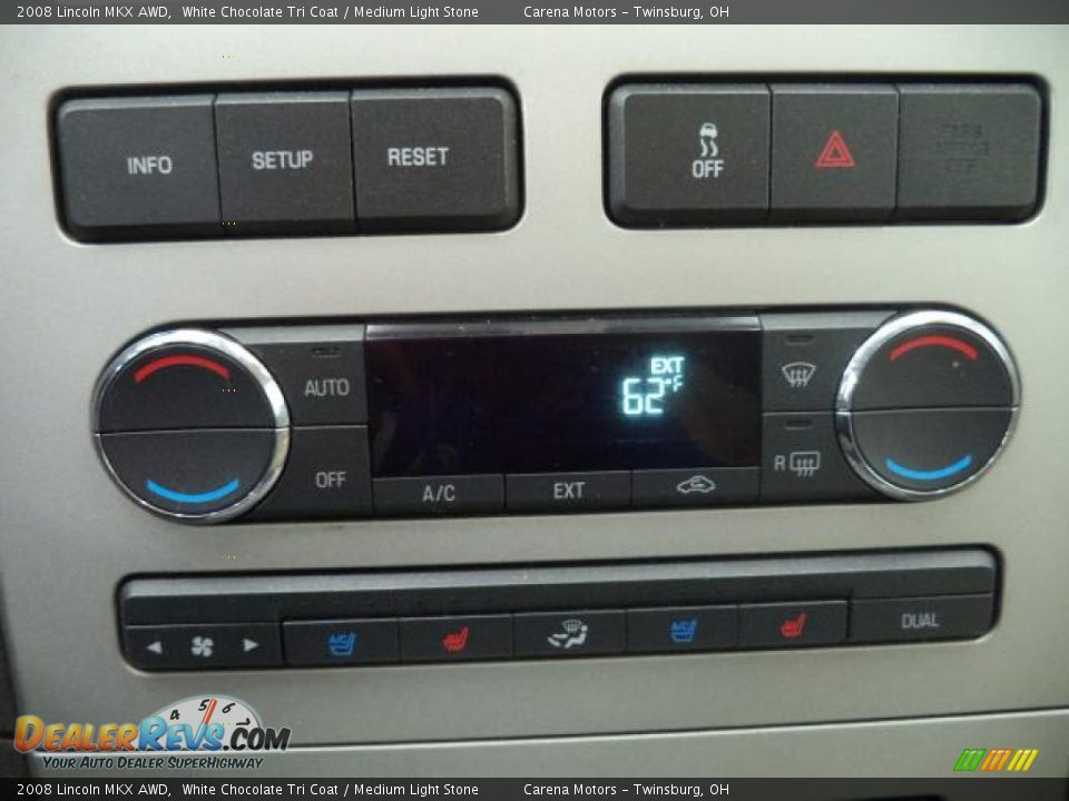 2008 Lincoln MKX AWD White Chocolate Tri Coat / Medium Light Stone Photo #24