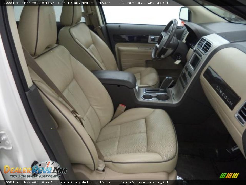 2008 Lincoln MKX AWD White Chocolate Tri Coat / Medium Light Stone Photo #25