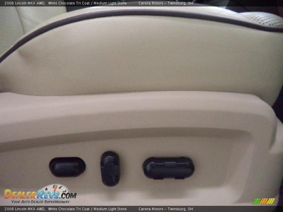 2008 Lincoln MKX AWD White Chocolate Tri Coat / Medium Light Stone Photo #26