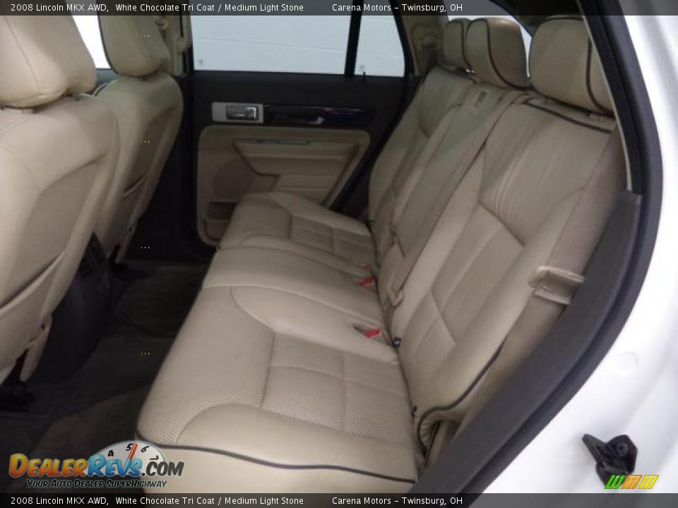 2008 Lincoln MKX AWD White Chocolate Tri Coat / Medium Light Stone Photo #28