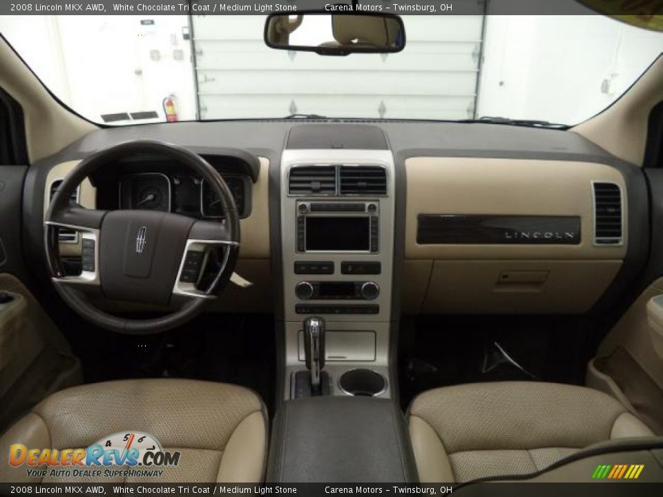 2008 Lincoln MKX AWD White Chocolate Tri Coat / Medium Light Stone Photo #29