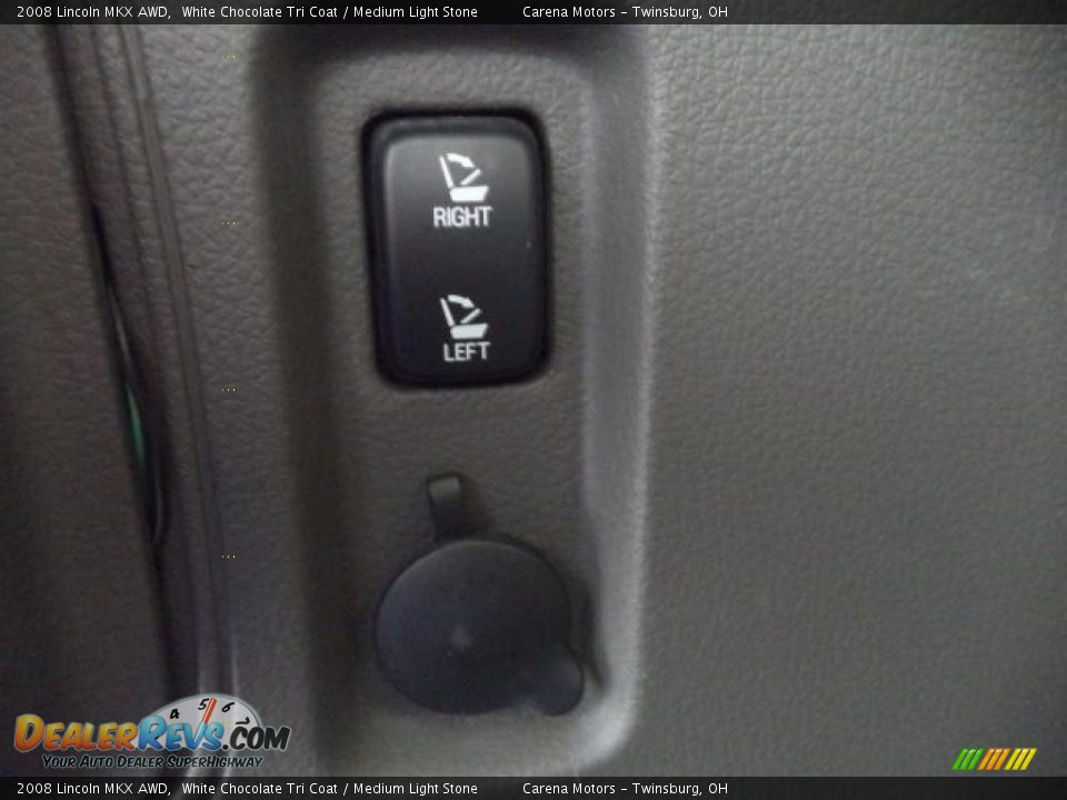 2008 Lincoln MKX AWD White Chocolate Tri Coat / Medium Light Stone Photo #33
