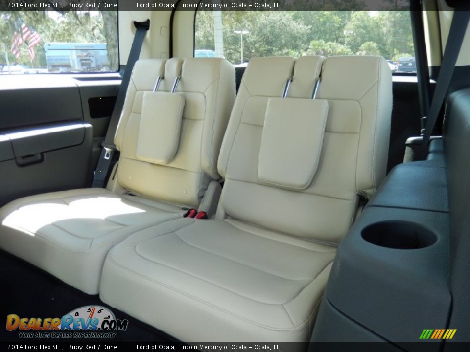 2014 Ford Flex SEL Ruby Red / Dune Photo #8