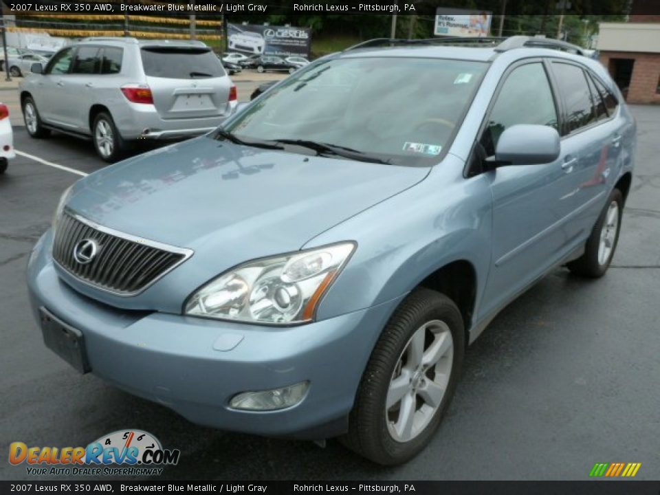 2007 Lexus RX 350 AWD Breakwater Blue Metallic / Light Gray Photo #2