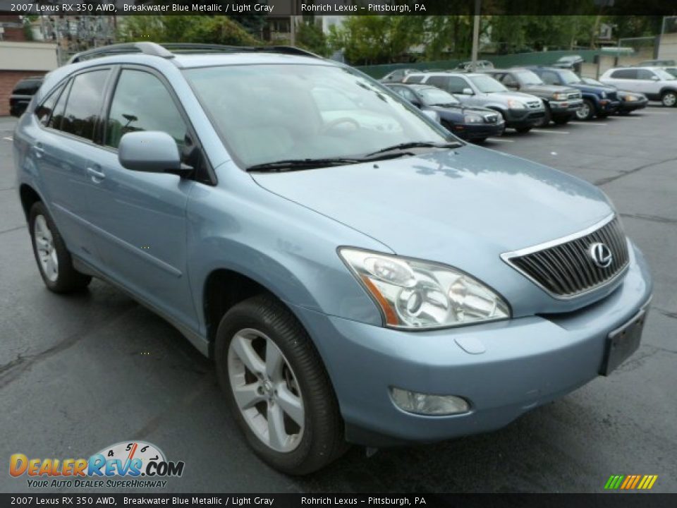 2007 Lexus RX 350 AWD Breakwater Blue Metallic / Light Gray Photo #3
