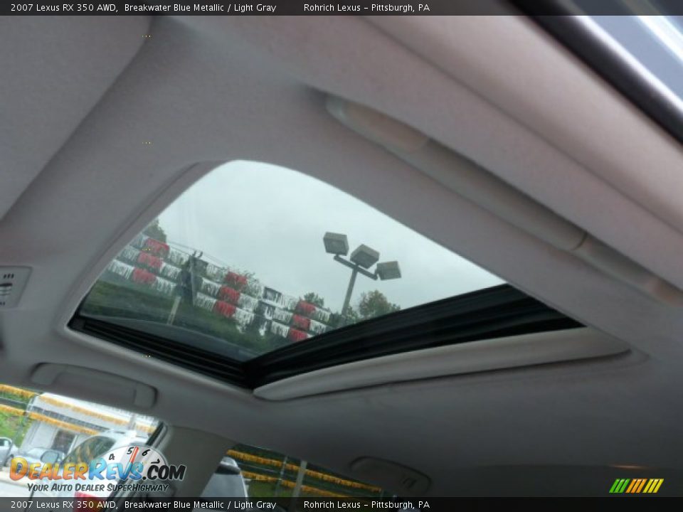 2007 Lexus RX 350 AWD Breakwater Blue Metallic / Light Gray Photo #7