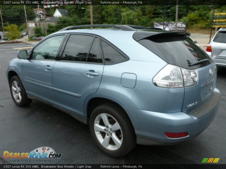 2007 Lexus RX 350 AWD Breakwater Blue Metallic / Light Gray Photo #9