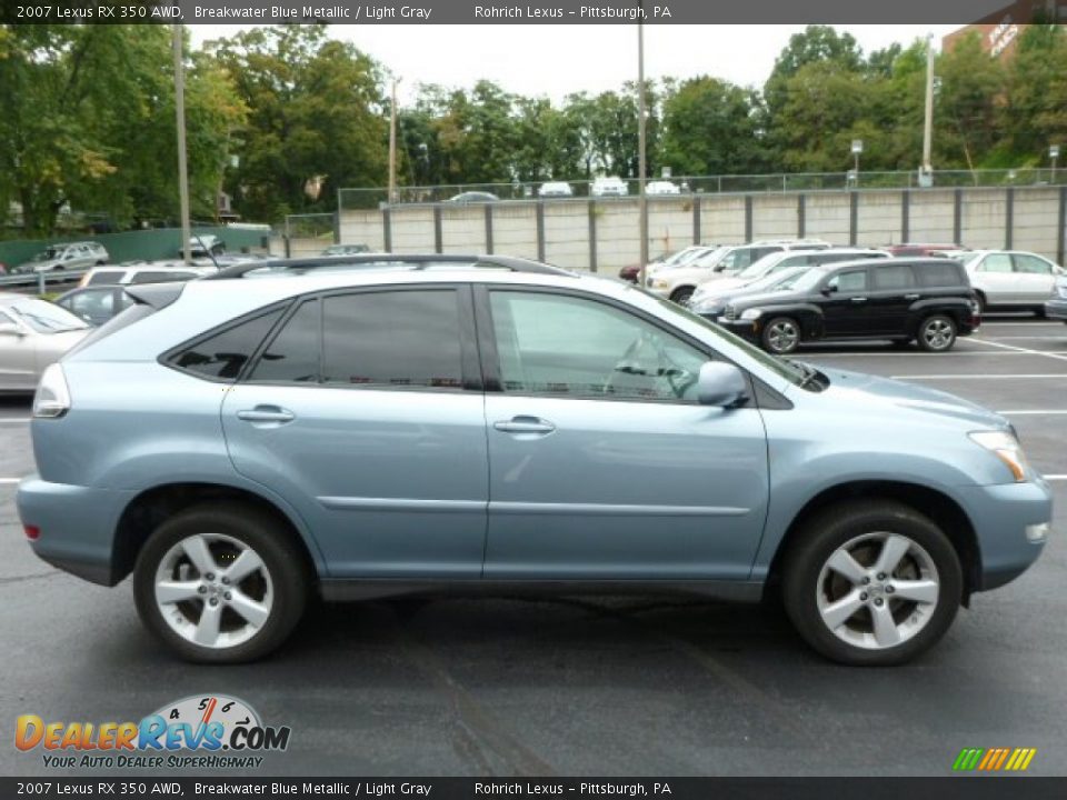 2007 Lexus RX 350 AWD Breakwater Blue Metallic / Light Gray Photo #12