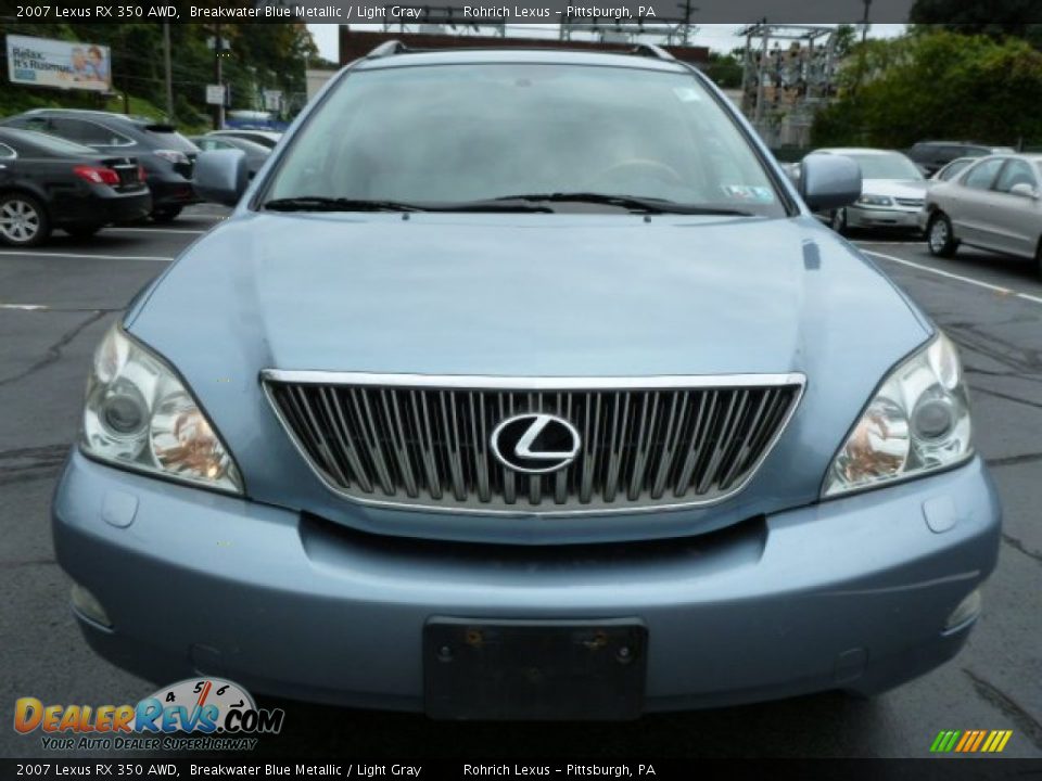 2007 Lexus RX 350 AWD Breakwater Blue Metallic / Light Gray Photo #13