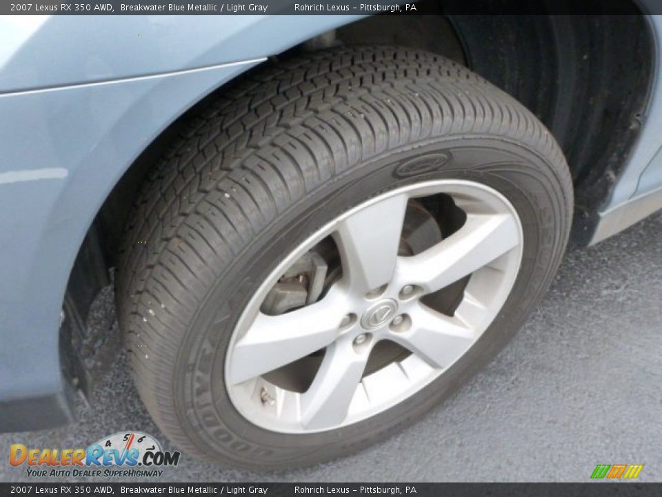 2007 Lexus RX 350 AWD Breakwater Blue Metallic / Light Gray Photo #14