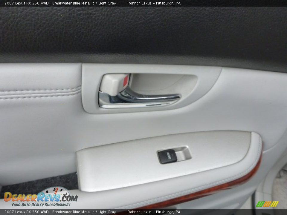 2007 Lexus RX 350 AWD Breakwater Blue Metallic / Light Gray Photo #15