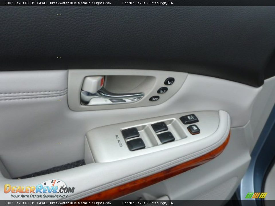 2007 Lexus RX 350 AWD Breakwater Blue Metallic / Light Gray Photo #16